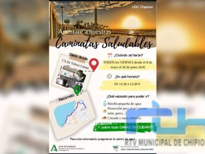 Mañana vuelven las caminatas saludables del Centro de Salud de Chipiona que tratan de fomentar hábitos de vida activa