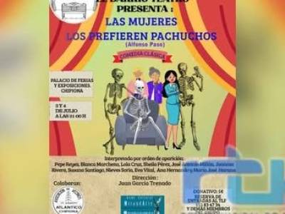 El grupo El Barrio Teatro pone en escena hoy y mañana en Chipiona la comedia clásica ‘Las mujeres los prefieren pachuchos’