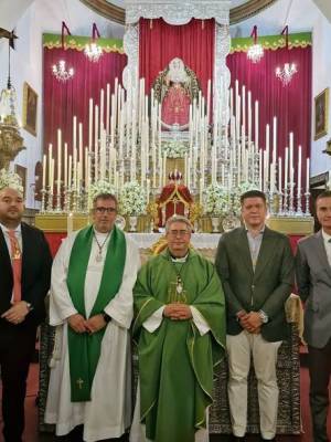 La Hermandad de Jesús Nazareno de Alcalá del Río estrecha sus vínculos con la Vera-Cruz de Gerena ante la Coronación de María Santísima de la Sangre 