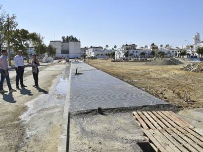 Obras de urbanización de la parcela destinada a 29 solares de vivienda protegida.