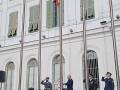 El Puerto de Santa María conmemora la Fiesta Nacional con un solemne homenaje a la bandera y a los caídos
