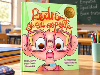 Portada de «Pedro y su espejito», editado por Libros Indie.