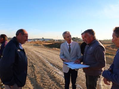 Visita a las obras de la segunda fase del Parque Periurbano Vistalegre.